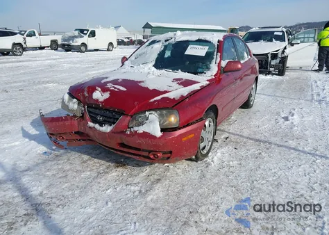 2006 Hyundai Elantra Gls/Limited from USA, damaged, VIN KMHDN46D66U206506